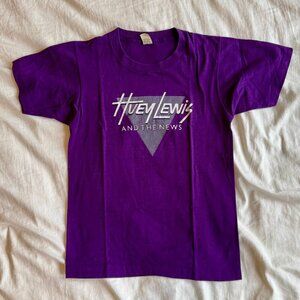 Vintage Huey Lewis and the News Sports Tour 84 tshirt sz Small